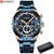 Relógio Azul Dourado - Curren - comprar online