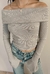 TOP CUELLO BOTE GRIS - comprar online