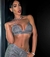 TOP GLITTER PLATA - comprar online