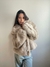 SAQUITO DE PIEL BEIGE - comprar online