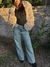 SAQUITO DE PIEL BEIGE - tienda online