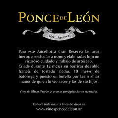 Vino Ancellotta | Gran Reserva - tienda online