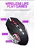 Recarregável sem fio mouse para jogos computador silencioso bluetooth mouse usb na internet