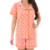 Pijama Americano Feminino Adulto - Laranja