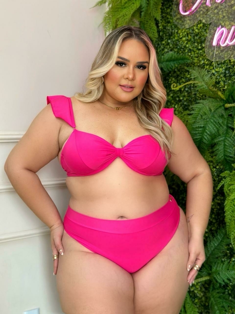 Biquíni Hawaii HotPant | Plus Size - Dourado
