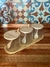 Set dulcera de Vidrio y Bamboo con cucharas