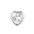 Cadena Rolito + dije corazón cristal - comprar online