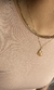 Cordão com Pedra Natural Citrino aço banho dourado - TL Acessórios Femininos