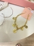 Pulseira Borboletas aço com banho dourado - comprar online