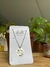 Colar medalha Amor Gratidao Paz Sorte - comprar online