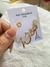 Kit Brinco Argolas aço com banho dourado