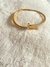 Bracelete Prego Cravejado aço com banho dourado - comprar online