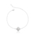 Pulseira Trevo Cravejada Madrepérola