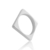 Anel Liso Quadrado - Prata 925 - comprar online