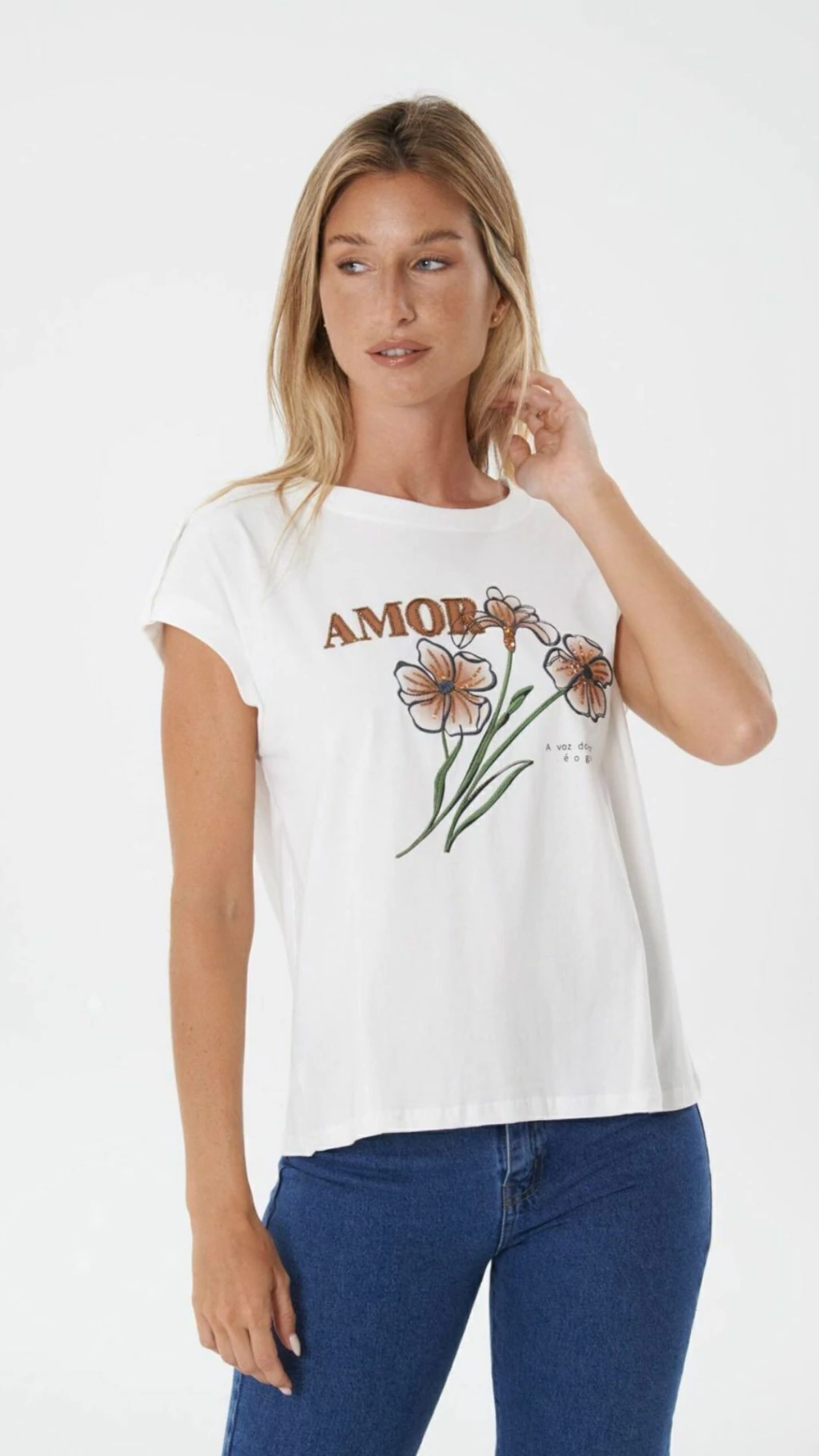 Remera Flor Amor