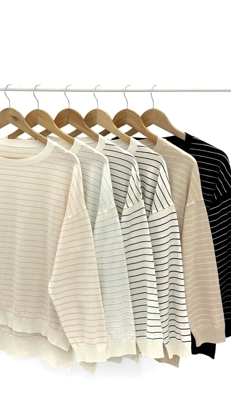 Sweater rayado lycra