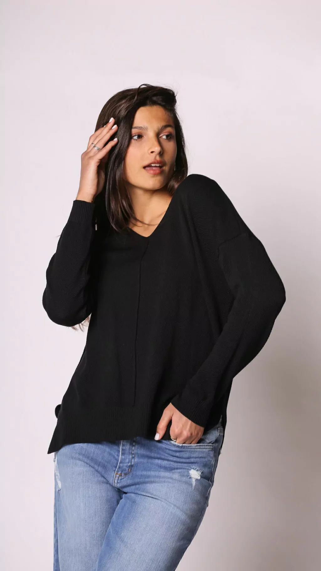 Sweater Panal Escote V