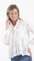Camisa Broderie con pinzas - Maria Mora Mujer