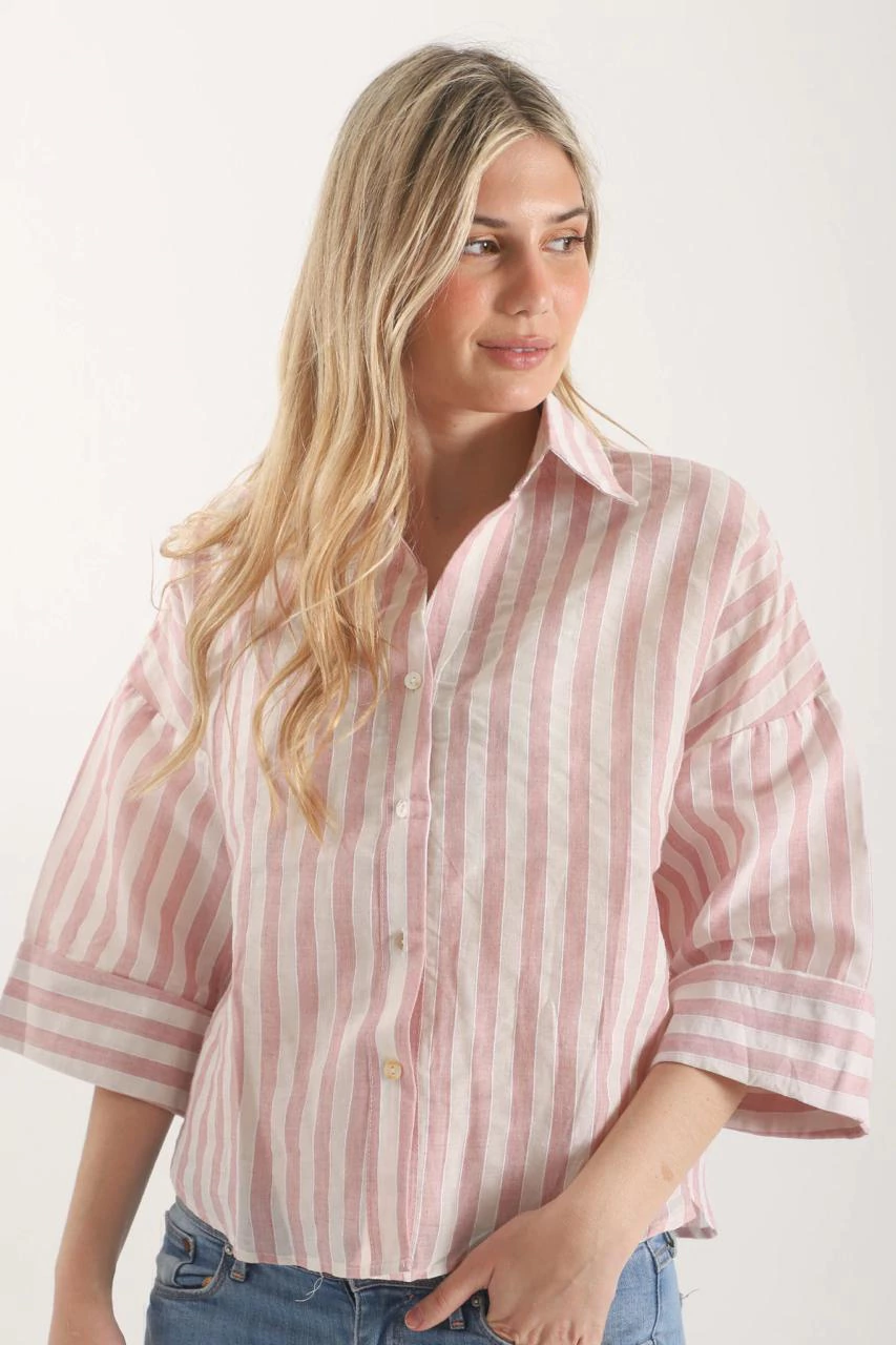 Camisa Rayada lino