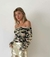Remera Strapless Estampada - comprar online
