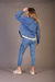 PANTALON CARGO DE JEANS AZUL