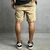 Short Cargo Bege Escuro c/ Ajustes