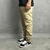 Calça Jogger Bege Escuro c/ ajustes na internet