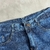 Bermuda Jeans Escuro Rasgado Estilo Jogador