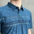 Camisa Polo Azul Marinho Com Elastano - comprar online