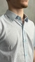Camisa Linho Gola Polo Azul Claro - Marrom em SP