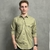 Camisa de Botão Sarja Caqui