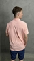 Camisa Polo Rosa Com Elastano
