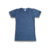 Camiseta Canelada Azul Baby Look Masculino - Marrom em SP
