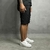 Bermuda Preto Rasgado Estilo Jogador - Marrom em SP