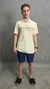 Camisa Polo Off White Com Elastano