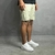Short Bege Rasgado Estilo Jogador - Marrom em SP