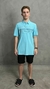 Camisa Polo Azul Claro Com Elastano