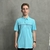 Camisa Polo Azul Claro Com Elastano