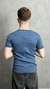 Camiseta Canelada Azul Baby Look Masculino - comprar online