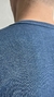 Camiseta Canelada Azul Baby Look Masculino na internet