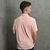Camisa Polo Rosa Com Elastano na internet