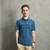 Camisa Polo Azul Marinho Com Elastano