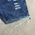 Bermuda Jeans Escuro Rasgado Estilo Jogador - comprar online