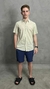 Camisa Linho Gola Polo Bege - comprar online