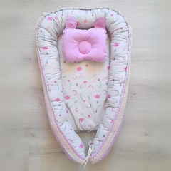 Nido con Base y Almohadita Liberty Rosa - comprar online