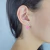 Brinco Inspiração Van Cleef Trevo Rosa Pendurado na internet