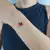 Pulseira Inspiração Van Cleef 1 Trevo Vermelho