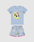 PIJAMA CURTO BRILHA NO ESCURO AZUL MALWEE - comprar online