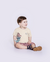 CONJUNTO ESTAMPADO MINI DINOSAURO ROSA COM APLIQUE ALAKAZOO - comprar online