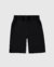 BERMUDA BASICO MOLETOM SEM FLANELA COM BOLSO PRETO MALWEE - comprar online